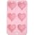 Pink Ribbon Silicone Heart Shaped Muffin Pan