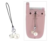 Clear AB 12 MM Swarovski Crystal White Pearl Cell Phone Charm