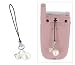 Clear AB 12 MM Swarovski Crystal White Pearl Cell Phone Charm