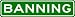 BANNING City Limit Sign - High Quality Aluminum