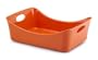 Rachael Ray Stoneware 9-Inch by 13-Inch Rectangular "Lasagna Lover" Pan, Orange