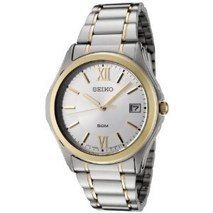 Seiko #SGEF22 Men's Two Tone Stainless Steel Casual Dress Watch