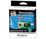 Sony - Pouch pack: 4 GB Memory Stick Micro USB adapter blue case