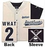  : Abbott & Costello WHAT Adult Baseball Jersey Shirt