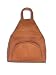 Extra 50% Off Genuine Leather Backpack Also Use As Shoulder Handbag Light Brown #6
