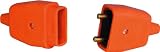 2 PIN FLEX CONNECTOR IN ORANGE THERMOPLASTIC REVERSIBLE
