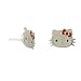 Hello Kitty Sterling Silver Red Enamel Stud Earrings Hello Kitty Sterling Silver Red Enamel Stud Earrings