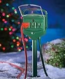 2 Pack 3-Outlet Hinged, Rain Resitant Cover. Green Ground Stakes With 6 feet of Grounded Leader Cords and LED Indicator Lights. Gauge: AWG 16/3 SJTW Excellent For Outdoor Christmas Displays