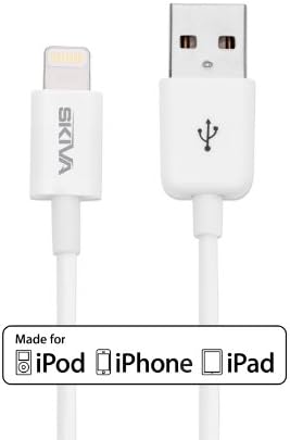 Skiva Apple Certified Lightning to USB cable (3.2 Feet) Made for iPhone 5 5s 5c, iPad (4th generation), iPad mini, iPod touch (5th generation), iPod nano (7th generation) CB101