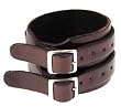 Genuine Leather Bracelet - Length: 18" - Width: 50 mm Dark Brown