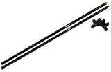 57 2 Piece Fiberglass Pool Billiard Bridge Stick, Black