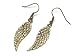 Bronze Crystal Wing Dangle Earrings Fashion Jewelry