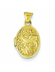 Genuine 14K Yellow Gold Oval Locket 0.5 Grams Of Gold 100% Satisfaction Guaranteed.