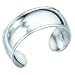 Sterling silver plain cuff bangle