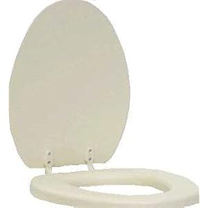 Bemis 113EC006 Mayfair Deluxe Soft Elongated Toilet Seat with Easy Clean and Change Hinge Bone by Bemis