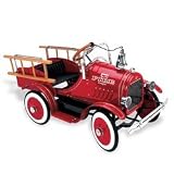 Golden Wheel Deluxe Fire Truck Roadster Red