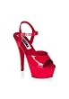 Women's 6 Inch Spike Heel Platform Sandal With Ankle Strap