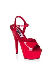 6 Inch Spike Heel Platform Sandal With Ankle Strap