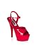 6 Inch Spike Heel Platform Sandal With Ankle Strap