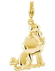 14K Yellow Gold Poodle Charm