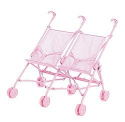 Castle Toy Doll Twin Umbrella Stroller