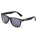 Dollger Classic Polarized Wayfarer Sunglasses Horn Rimmed Frame Mirror Lens