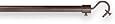Source Global Universal Add a Rod, 28-Inch to 70-Inch, Dark Brown