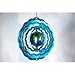 Outdoor Living : Small Gazing Ball Wind Spinner - Teal