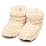 Furry Warmers Boot Slippers Cream
