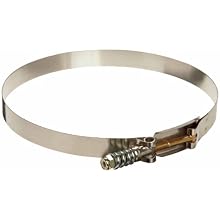 Murray TBLS Series Stainless Steel 300 Spring Hose Clamp, 7.53" Min Clamp ID, 7.83" Max Clamp ID, 3/4" Band Width, Pack Of 1