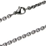 【ステンレスチェーン】 4面カットあずきチェーン 幅2mm 316L メンズネックレス cenote-c0511