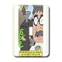 Rich Diesslins Funny Out to Lunch Cartoons - Copy Cat Machine Goes from Cat Food to Hairballs - Light Switch Covers - single toggle switch