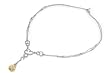 Sterling Silver CZ Necklaces - Chain: 16-18" (adjustable) Height: 50mm