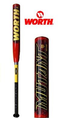 New Worth MUTJHA Mutant Jeff Hall Softball Bat 34/26.5
