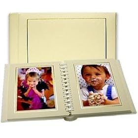 Professional PARADE white/gold slip-in mat photo album for 20 prints - 5x5