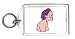Keychain with man, Asia, Malaysia, profile, face