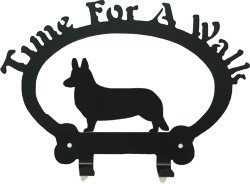 Dog Leash Hook - Corgi Cardigan (Time for a Walk)