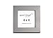 4x4 Gallery Frame with 1 Inch Border - Gray