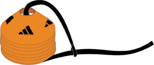 adidas Field Cone Marker II - Set of 10 (Safety Orange)