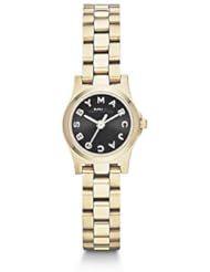 Marc by Marc Jacobs Goldtone Stainless Steel Logo Watch - Gold-Black