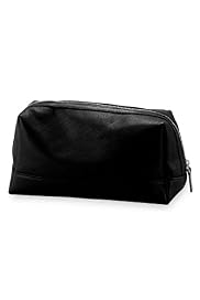 Saffiano Print Zipped Washbag