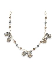 16"+2" Extension 14/20 Gold Filled Necklace with Keshi Pearl and Swarovski Crystals
