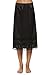 Avidlove Women Lingerie Slips Satin Snip-it Half Slip Lace Underskirt Black Black  FBA  XX-Large