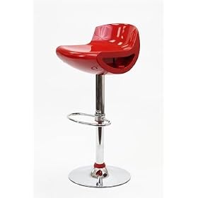 Click here to buy Dazzle Bar Stool in red by Lexington Modern.