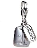 Gemini Sterling Silver Diamond Charm By Hot Diamonds