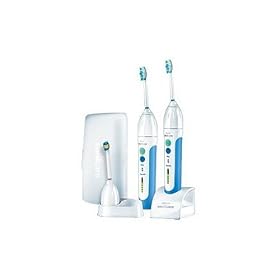 Buy Philips Sonicare Elite e9650 Power Toothbrush Custom Care System 2 Handles, 3 Brush Heads by Philips
