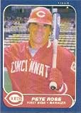 1986 Fleer Pete Rose Baseball Card #191 - Shipped In Protective Display Case!