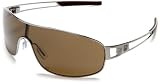 TAG Heuer Speedway 233-201 Aviator Sunglasses,Ruthenium Gun Frame/Brown Lens,one size