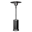 Black/Silver Hammered Metal Patio Heater