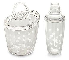 Pampered Chef Acrylic Ice Bucket and Shaker Set